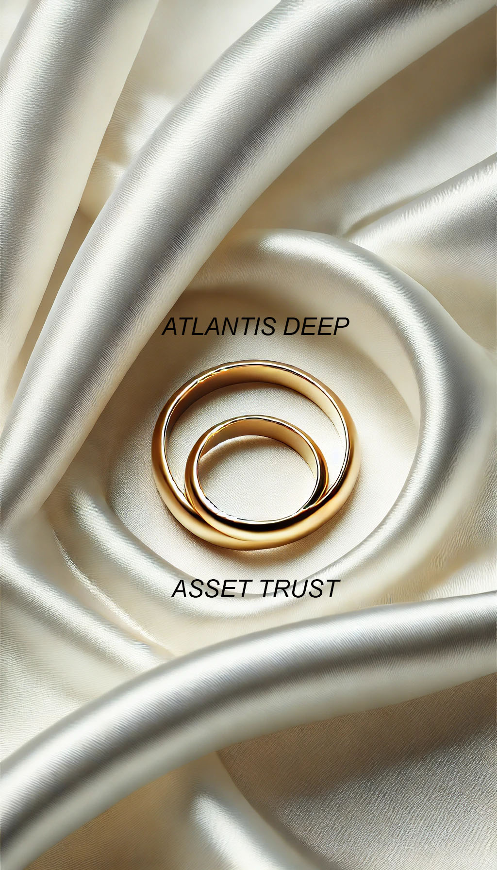Atlantis Deep Asset Trust — two gold rings resting on ivory silk